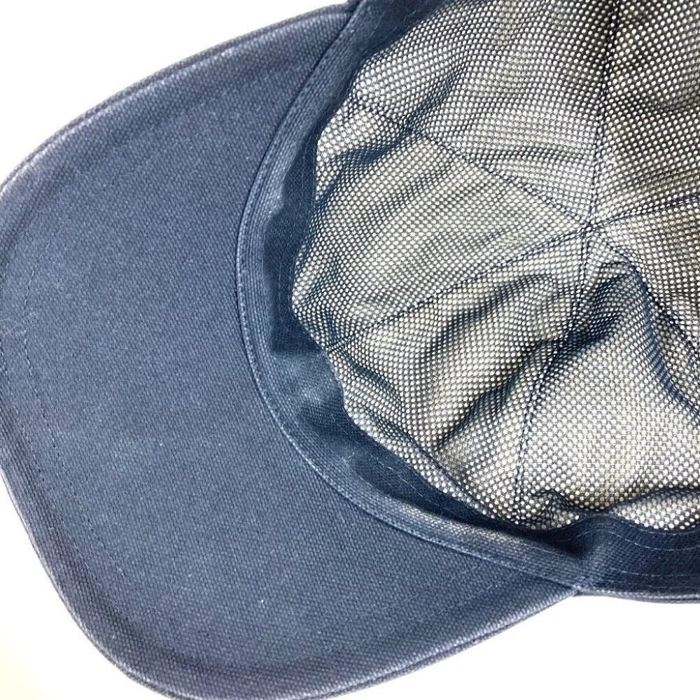 CHANEL Sports CC CC Mark logo hat cap baseball cap cotton Navy/Red - Picture 10 of 16